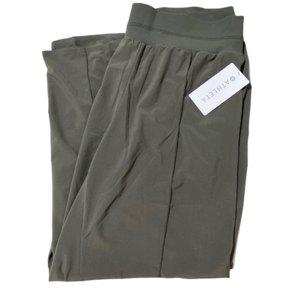 Athleta Nolita Wide Leg Pant Mountain Olive Green - Picture 5 of 9